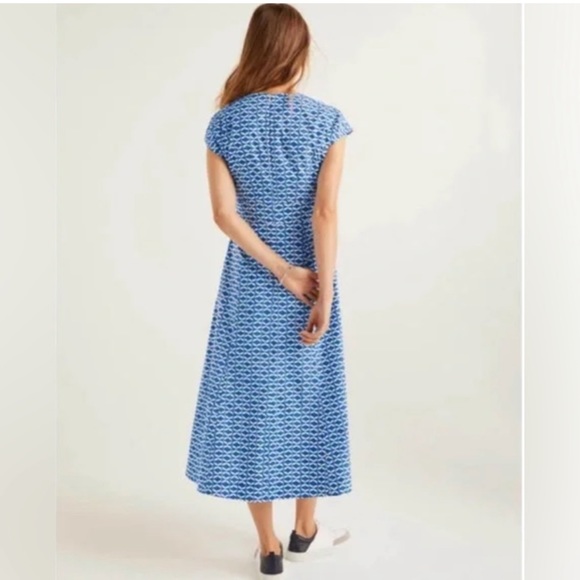 Boden Blue Patterned Dress - Picture 4 of 16